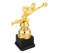 PLAFOPE Trofeo Diseño Elegante de Plástico para Porteros de Fútbol Dorado para Premiar en Entrenamientos y Fiestas de Equipo a Jóvenes