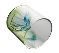 PLAFOPE Vaso de Vidrio de Borosilicato Vaso de Colores Multifunción Elegante y Versátil de 250ml para Whisky y Brandy para Bares y Uso Personal en Casa