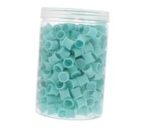 PLAFOPE Vasos De Pigmento Desechables Para Tatuajes 300 Unidades Tamaño Mediano Silicona Color Azul Para Salones De Belleza y Uso Profesional Base Plana Resistente Al Desgaste