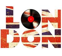 Plage 48x68cm Decoración Mural Adhesiva con Diseño Londres, Vinilo, Multicolor, 48x3x68 cm