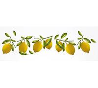 Plage Decoración Adhesiva Limones, Vinilo, Amarillo, 21x3x29.6 cm