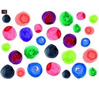 Plage Decoración Mural Adhesiva con Diseño Gotas De Acuarelas, Vinilo, Multicolor, 48x68 cm