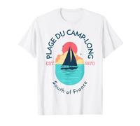 Plage du Camp-Long Beach en el Sur de Francia Camiseta