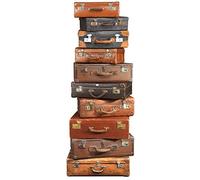 Plage Maletas Antiguas Apiladas Decoración Mural Adhesiva Gigante, Vinilo, Multicolor, 58x0.1x165 cm