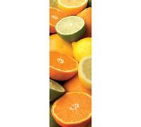 Plage Naranjas Pomelos Y Limones Vinilo Adhesivo para la Cocina, Vinilo, Naranja y Amarillo, 60x180 cm