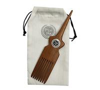 Plai Na Peine para cabello africano | Peine de separación para trenzar madera Afro Pick Peine herramienta de separación del pelo