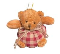 Plaid Bear Ornaments - Mini Plush Hanging Decor, 4 Inch Plaid Stuffed Bear Ornaments for Christmas Tree | Cute Plush Hanging Animal Decor for Holiday Party, Birthday, Home, Kids, Friends, Enthusiasts
