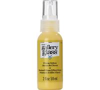 Plaid:Craft FolkArt Gallery Glass Paint 2oz-Citrus Yellow