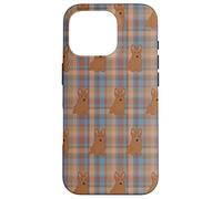 Plaid & Paws: Edición Terrier Escocés Marrón Suave Carcasa para iPhone 16 Pro
