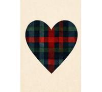 Plaid Watercolor Heart - Christmas Stocking Stuffer Journal (4×6, 120 Lined Pages): Cozy tartan watercolor cover; pocket-size holiday notebook for lists, memories, and merry little notes