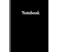 Plain Black Notebook: A Simple Black Hardcover Notebook College Ruled