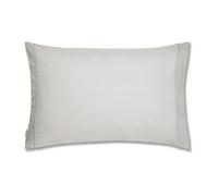 Plain Dyed Cotton Percale Grey 200TC Housewife Pillowcases 50 x 80 cm (2)