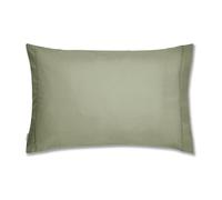 Plain Dyed Cotton Percale Military Green 200TC Housewife Pillowcases 50 x 80 cm (2)