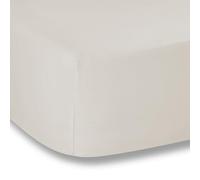 Plain Dyed Neutral sábana Bajera 180x200 + Funda de Almohada Blanca 50x80 (2)