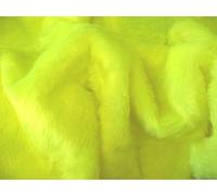 Plain Fun - Tela de piel sintética, color amarillo neón (precortada, 1 m, 150 cm x 100 cm)