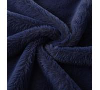 Plain Fun - Tela de piel sintética color azul marino (precortada, 1 m, 150 cm x 100 cm)