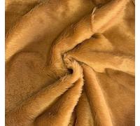 Plain Fun - Tela de piel sintética, color marrón antílope (precortada, 1 m, 150 cm x 100 cm)