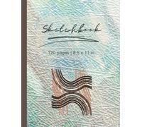 Plain pages Sketchbook: Abstract Cover Design: 120 Blank pages to Explore Your Artistry in Drawing, Doodling and Beyond!