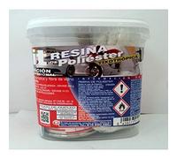 Plainsur - Kit De Reparacion Resina De Poliester Mas Fibra De Vidrio (250 gramos)(el empaque puede diferir)