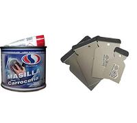 PLAINSUR Masilla para CARROCERIA SIN Fibra 350GR + Juego ESPATULA CARROCERO Inoxidable