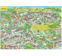 Plakat - Eine Ansicht von Mildenberg: Wimmelbild passend zur ABC der Tiere Neubearbeitung