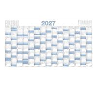 Plakatkalender 15 Mon 1 Stk. gerollt 2027: Wandkalender 140x78 cm mit 15 Monaten pro Seite inkl. Dez. 2026 & Jan./Feb. 2028, Tages-, Wochen- & Arbeitstagezählung & Schulferien