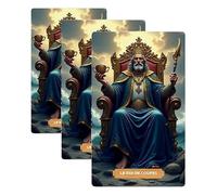 Plakode Juego de Tarot Divinatorio, Arte del Tarot: Un Viaje Espiritual a través de Las Cartas, Juego de 78 Cartas (Paquete de 3)