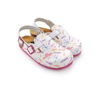 PLAKTON - Bios - Zuecos de corcho peluquería - fácil de cuidar; blanco; clgjrpelu, rojo, 37 EU