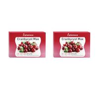 PLAMECA Cranbycyst Max Vías Urinarias, Cranberry o Arándano Rojo Americano, Gayuba, Vitamina C y Ortosifón, 30 Cápsulas Vegetales (Paquete de 2)