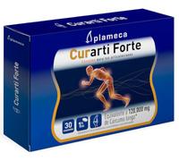PLAMECA - Curarti Forte, con Cúrcuma y Vitamina C, Formación Normal del Colágeno, para Articulaciones, Cartílagos y Huesos, Ayuda a Disminuir Cansancio y Fatiga - 30 Comprimidos