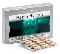 PLAMECA Master Memory Cansancio mental, Rendimiento Intelectual y Memoria, Ginkgo Biloba, Bacopa, L-Glutamina y vitaminas, 30 Cápsulas Vegetales