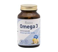Plameca Omega 3 Aceite de pescado EPA 454 mg DHA 324 mg Sabor limón 60 perlas