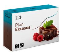 PLAMECA Plan Excesos, Antes de comer Apetito Control Peso, Fibra Soluble, Polifenoles de Té Verde y Manzana, 45 Cápsulas Vegetales