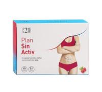 PLAMECA - Plan Sin Activ, Ayuda a Acelerar el Metabolismo, a Quemar Grasas y Eliminar Toxinas, con Vitamina C, Hierro, Cetonas de Frambuesa, Té Rojo, Cola de Caballo y L-Arginina - 45 Cápsulas Veget