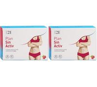 PLAMECA Plan Sin Activ Control de Peso y Activa Metabolismo Sin Esfuerzo, Pimienta Negra, Cetona de Frambuesa, Extracto seco de Guaraná, Pomelo y otros, 45 Cápsulas Vegetales (Paquete de 2)