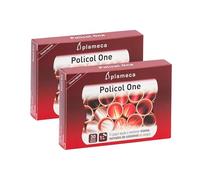 PLAMECA - Policol One con Levadura de Arroz Rojo, Reduce y Mantiene Niveles de Colesterol, Hígado en Buen Estado, Nueva Fórmula con Gugul, Alcachofera y Diente de León - 30 Cápsulas (Pack 2 unidades)
