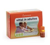 PLAMECA Vittal In Adultos, Jalea Real Defensas, Cansancio y fatiga, Espino Blanco y Jugo de Noni, 20 Viales de 10 ml