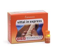 PLAMECA - Vittal In Express, con Jalea Real Fresca, Guaraná y Taurina, para el Rendimiento Mental e Intelectual, Vitalidad y Energía, Ayuda a la Regeneración Celular - 20 Viales Bebibles de 10 ml