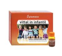 PLAMECA Vittal In Infantil Jalea Real Defensas, Cansancio y Fatiga, Jalea Real, con sabor Frutos del Bosque, 20 Viales de 10 ml