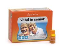 PLAMECA - Vittal In Senior, con Jalea Real Fresca, Equináecea, Vitamina C y Espino Blanco, Mantenimiento del Sistema Inmunitario, del Sistema Vascular y del Corazón - 20 Viales Bebibles de 10 ml