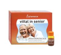 PLAMECA - Vittal In Senior, con Jalea Real Fresca, Equináecea, Vitamina C y Espino Blanco, Mantenimiento del Sistema Inmunitario, del Sistema Vascular y del Corazón - 20 Viales Bebibles de 10 ml
