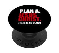 Plan A Jesucristo No hay Plan B Mateo 5 18 PopSockets PopGrip Adhesivo