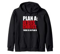 Plan A Jesucristo No hay Plan B Mateo 5 18 Sudadera con Capucha
