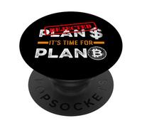 Plan B Criptomoneda BTC Blockchain Dólar Dinero Moneda PopSockets PopGrip Adhesivo