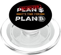 Plan B Criptomoneda BTC Blockchain Dólar Dinero Moneda PopSockets PopGrip para MagSafe