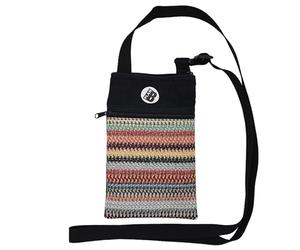 Plan B, Mini Bolso Bandolera para Móvil 6.5’, My Way, 12 x 20 cm, Cinta de Nylon Ajustable 130 cm max., Multicolor, Mujer, de Tela (Bob)