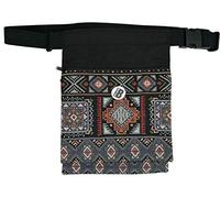 Plan B, Riñonera Lateral Tierra, 27 x 20 cm, con 2 Bolsillos y Cinturón Ajustable, Negro