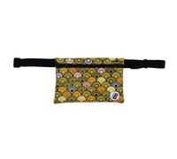 Plan B, Riñonera, Mod. Mini, 19 x 10 cm, de 1 Bolsillo, Cinturón Ajustable 70-100 cm, Multicolor, Talla Única, Mujer, de Tela (Seigaiha)