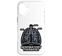 Plan de anatomía de los pulmones del Terapeuta respiratorio Carcasa para iPhone 16 Plus
