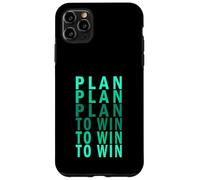 Plan de Color Verde Azulado Claro Aqua Plan To Win Light Teal Aqua Graphic Carcasa para iPhone 11 Pro MAX